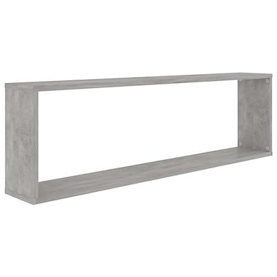 VidaXL Wandschappen kubus 4 st 100x15x30 cm bewerkt hout betongrijs