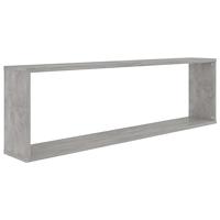 Wandschappen kubus 4 st 100x15x30 cm spaanplaat betongrijs - thumbnail