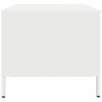 Salontafel 68,5x50x43,5 cm koudgewalst staal wit - thumbnail
