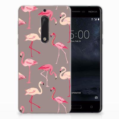 Nokia 5 | TPU Hoesje | Flamingo