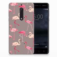 Nokia 5 | TPU Hoesje | Flamingo - thumbnail