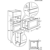 AEG 6000 Magnetron inbouw 17 l Zwart NMB6G171SB - thumbnail