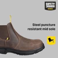 Safety Jogger Jackman Mid S3 | Bruin | Maat 43 - 5401033290157 - thumbnail