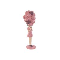 Decoratieve figuren Home ESPRIT Roze Mauve chica 11 x 11,7 x 32 cm - thumbnail