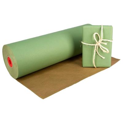 Kraftpapier op rol 59 cm x 400 meter 50 gram/m2 lichtgroen