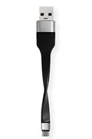 Roline USB-kabel USB 3.2 Gen1 (USB 3.0 / USB 3.1 Gen1) USB-A stekker, USB-C stekker 0.11 m Zwart 11.02.9014 - thumbnail