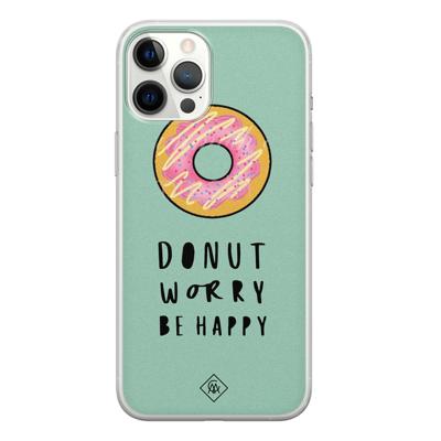 iPhone 12 Pro Max siliconen hoesje - Donut worry iPhone 12 Pro Max siliconen hoesje - Donut worry