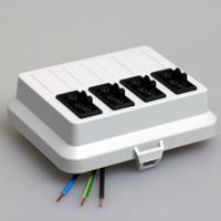 ATTEMA 6041 DEKSEL AK2 GS met 4 aansluitingen GST18® zwart bedraad - thumbnail