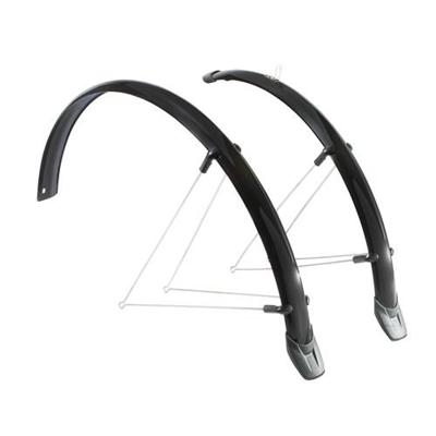 Eurofender spatbordenset Rapido 28 inch 46 mm kunststof zwart