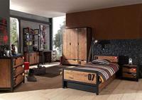 Vipack 3-deurs kledingkast Alex - bruin - 200x147,4x55 cm - thumbnail