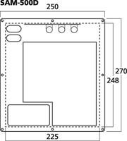 Monacor SAM-500D Inbouwversterkermodule 500 W - thumbnail