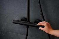 Hansgrohe Pulsify S Puro Showerpipe 260 1jet met thermostaat en handdouche 3jet, mat zwart - thumbnail