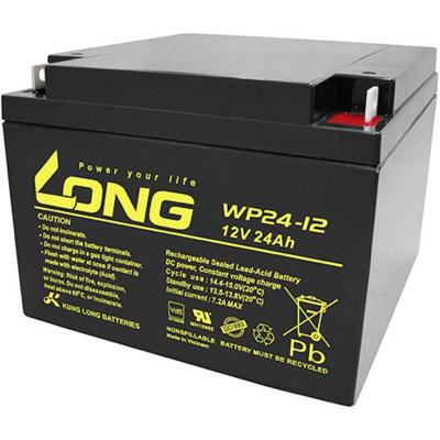 Long WP24-12 Loodaccu 12 V 24 Ah Loodvlies (AGM) (b x h x d) 166 x 125 x 175 mm M5-schroefaansluiting VDS-certificering, Geringe zelfontlading, Onderhoudsvrij Long WP24-12 Loodaccu 12 V 24 Ah Loodvlies (AGM) (b x h x d) 166 x 125 x 175 mm M5-schroefaansluiting VDS-certificering, Geringe zelfontlading, Onderhoudsvrij