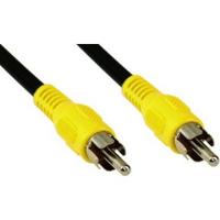InLine 89937B 0.5m RCA RCA Zwart composiet videokabels - thumbnail
