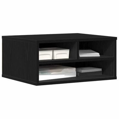 VidaXL Printerstand zwart eiken 49 x 40 x 22.5 cm bewerkt hout