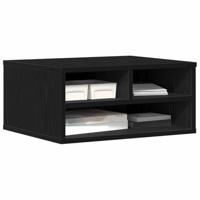 VidaXL Printerstand zwart eiken 49 x 40 x 22.5 cm bewerkt hout - thumbnail
