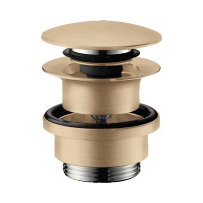 Hansgrohe Push Open Afvoergarnituur DN32 Geborsteld Brons Hansgrohe Push Open Afvoergarnituur DN32 Geborsteld Brons