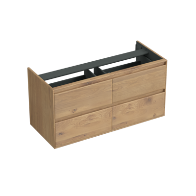 Onderkast Forzalaqua Reno 120x51x60 Cm 4 Lades Softclose Eiken Oyster Onderkast Forzalaqua Reno 120x51x60 Cm 4 Lades Softclose Eiken Oyster