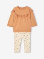 Set sweater met ruche + legging baby karamel - thumbnail