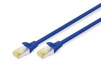Digitus DK-1644-A-030/B RJ45 Netwerkkabel, patchkabel CAT 6A S/FTP 3.00 m Blauw Halogeenvrij, Verdraaide paren, Snagless, Vlambestendig 1 stuk(s) - thumbnail