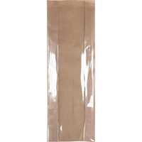 Zak | Vensterzak | Papier + PP | 11/ 2 |5x38cm | bruin | 500 stuks - thumbnail