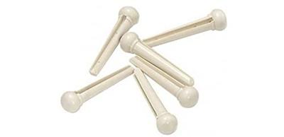 GEWA 555.003 brugpin wit met zwarte stip (set van 6)