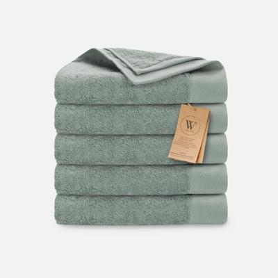 Walra Remade Cotton Handdoeken 60 x 110 cm - 550 gr/m² - Jade - 5 stuks