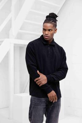 Croyez Fleece Polo Sweater Heren Zwart - Maat M - Kleur: Zwart | Soccerfanshop Croyez Fleece Polo Sweater Heren Zwart - Maat M - Kleur: Zwart | Soccerfanshop