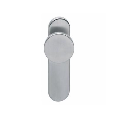 Intersteel Knop op schild profielcilindergat 72mm brandvertragend - RVS