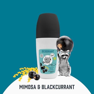 Marcel's Green Soap Deoroller mimosa black currant 50 Milliliter