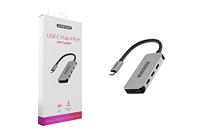 Sitecom CN-385 interface hub USB 3.2 Gen 1 (3.1 Gen 1) Type-C 5000 Mbit/s Aluminium, Zwart - thumbnail