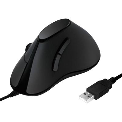 LogiLink ID0158 Ergonomische muis USB Optisch Zwart 5 Toetsen 1000 dpi Ergonomisch