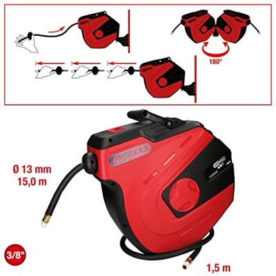 KS Tools 515.3445 Pneumatische slanghaspel 15 m 20 bar