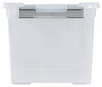 Curver Handy+ Opbergbox - 20L - 3 stuks - Transparant met deksel - thumbnail