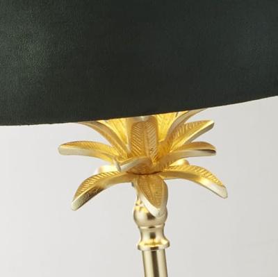 Searchlight TafellampPalm goud met groene kap - EU81210GR
