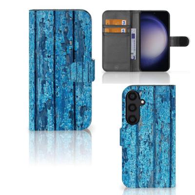 Samsung Galaxy S24 | Book Style Case | Wood Blue