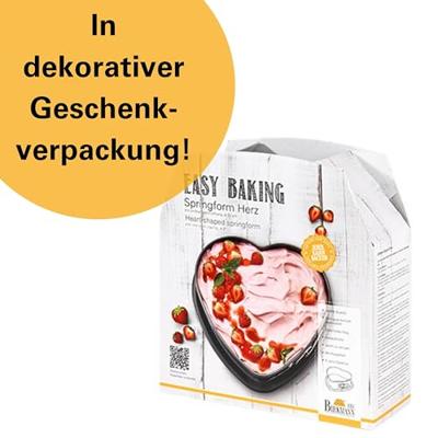 Hartvormige bakvorm met uitneembare bodem - BIRKMANN - EASY BAKING - Koolstofstaal - Antiaanbaklaag - 26,5 x 25 x 9 cm