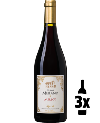 3 flessen La famille Meiland Merlot Probeerpakket