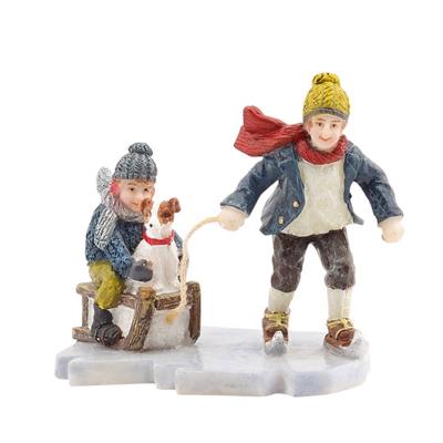 Kerstfiguur Ice skating with friend Luville - Luville