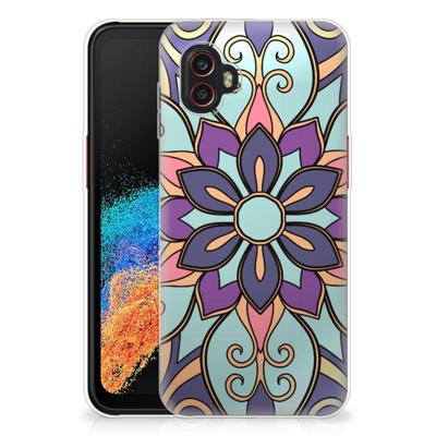 Samsung Galaxy Xcover 6 Pro | TPU Case | Purple Flower Samsung Galaxy Xcover 6 Pro | TPU Case | Purple Flower