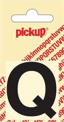 Plakletter Helvetica 40 mm Sticker zwarte letter q Pickup - Pickup