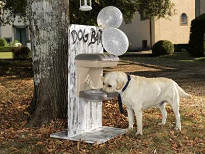 Bama pet hondenvoederbak 50x29x52 cm taupe - thumbnail