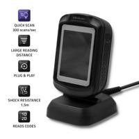Qoltec 50864 Desktop QR & Barcodescanner | USB - thumbnail