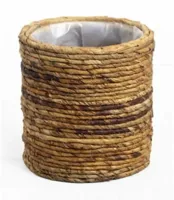 Van der Leeden Mandwerk BV bloemenvaas plantaardig 20x20x20cm natural - thumbnail