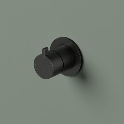 Omstelkraan afbouwdeel Hotbath Ace Inbouw 2-weg Geborsteld Zwart PVD Omstelkraan afbouwdeel Hotbath Ace Inbouw 2-weg Geborsteld Zwart PVD