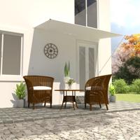 VidaXL Luifel uittrekbaar 250x150 cm crème - thumbnail