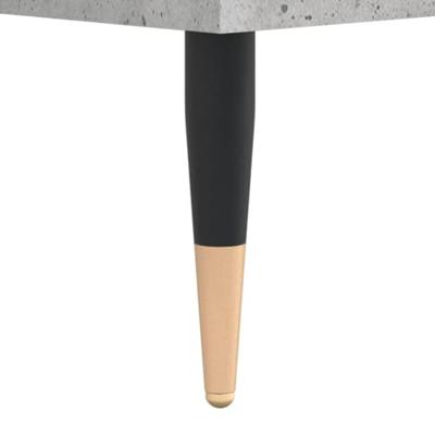 Platenkast 100x38x48 cm bewerkt hout betongrijs