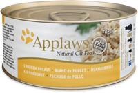 APPLAWS Chicken breast in broth - nat kattenvoer - 70g - thumbnail