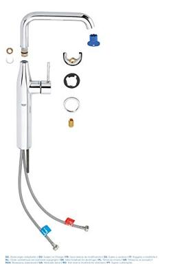 GROHE Essence New Wastafelkraan Opbouw - uitloop 17.9cm - XL-size - hoge draaibare uitloop - EcoJoy - chroom 32901001 - thumbnail