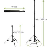 Bresser BR-TP300R Lampstatief 300cm - thumbnail